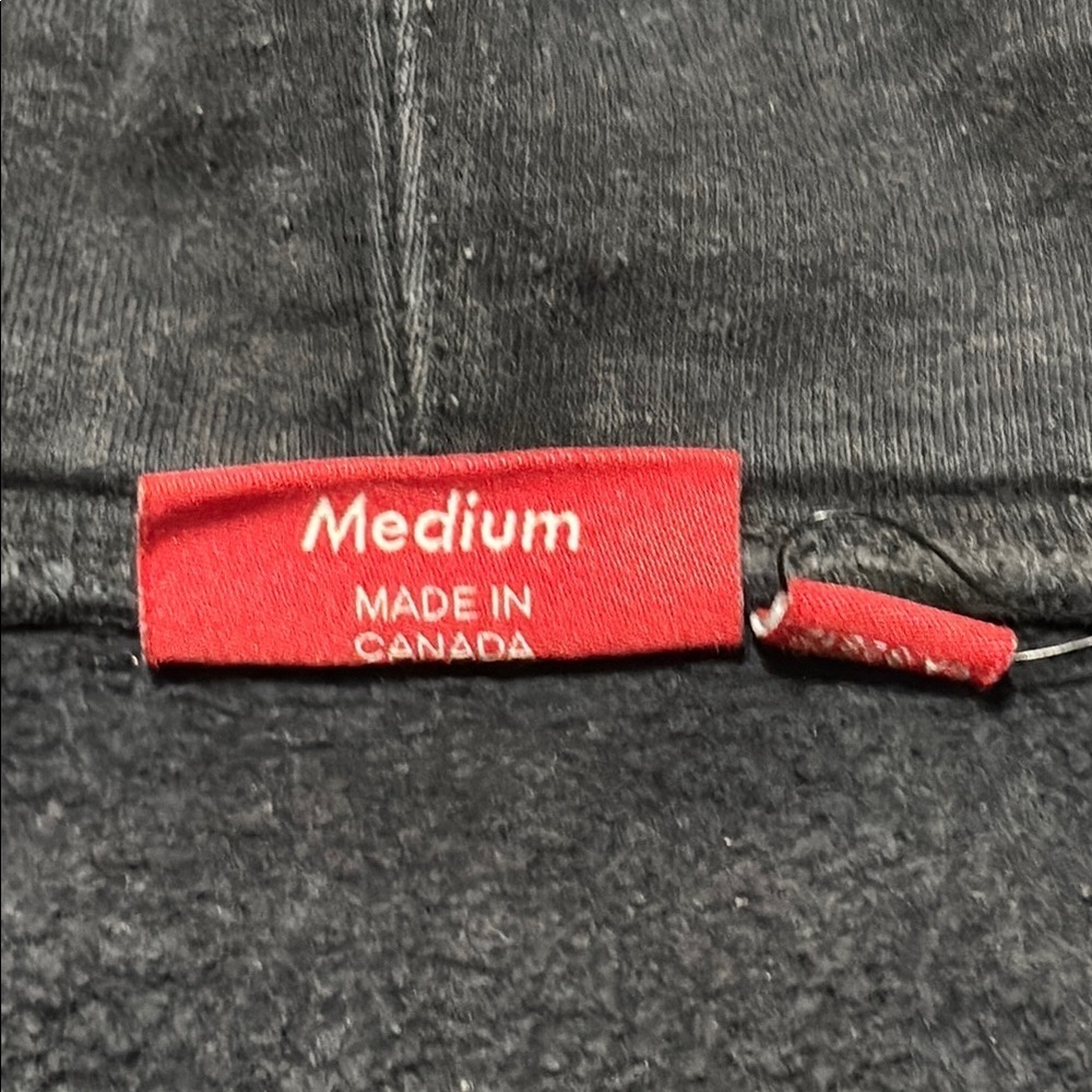 Supreme Butterfly Graphic Full Zip Hoodie Black Size Medium Made in Canada - Picture 3 of 11